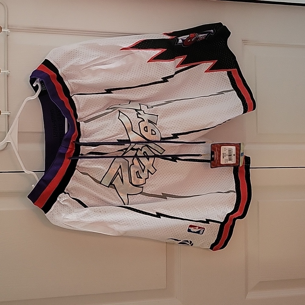 White M Just Don x Raptors Shorts